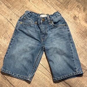 5/$15 Levi's Boys Blue Denim Shorts size 7X regular